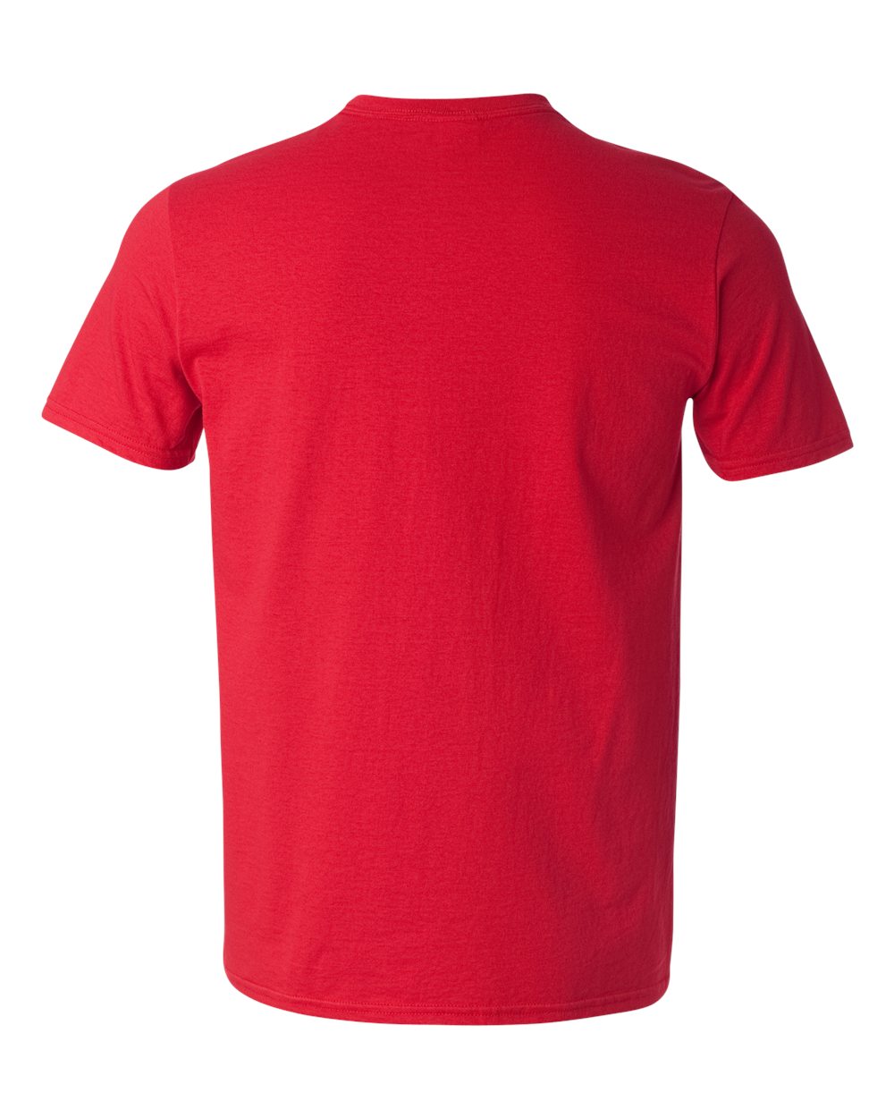 Gildan 64V00 Unisex Softstyle® V-Neck T-Shirt in Cherry Red, back
