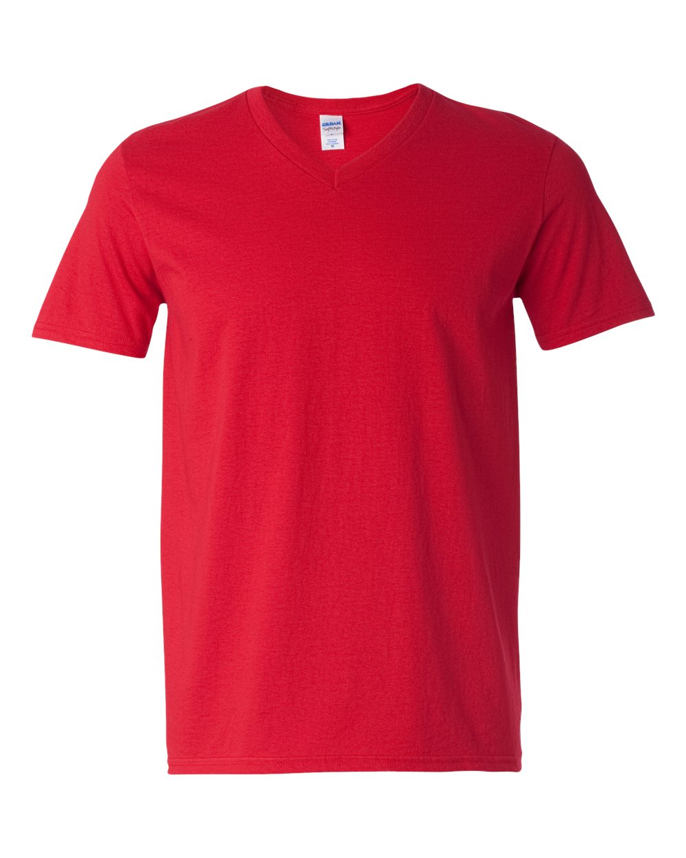 Gildan 64V00 Unisex Softstyle® V-Neck T-Shirt in Cherry Red