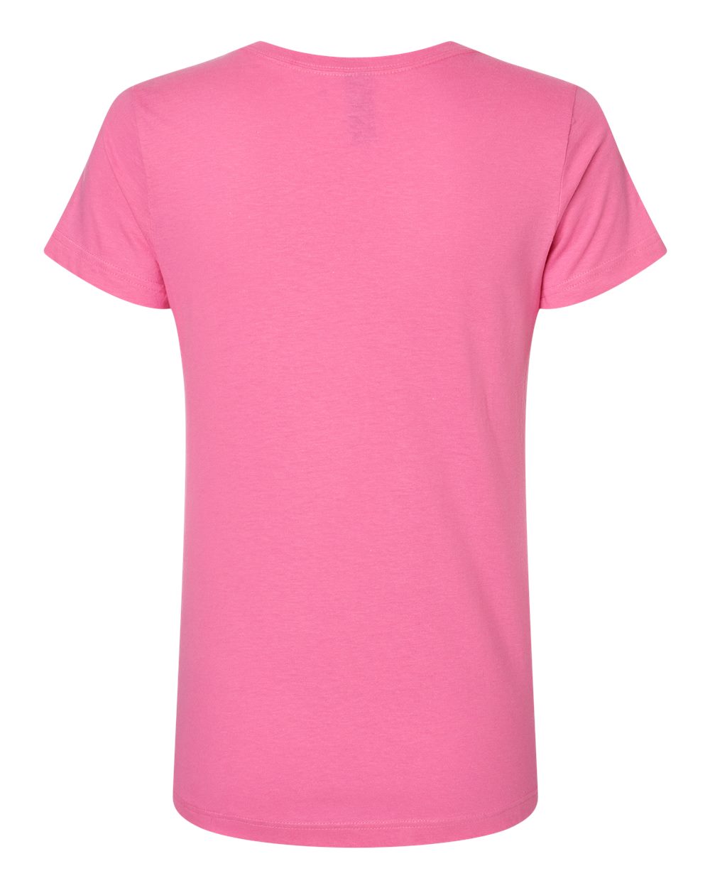 Gildan 64V00L Women's Softstyle® V-Neck T-Shirt in Azalea, back