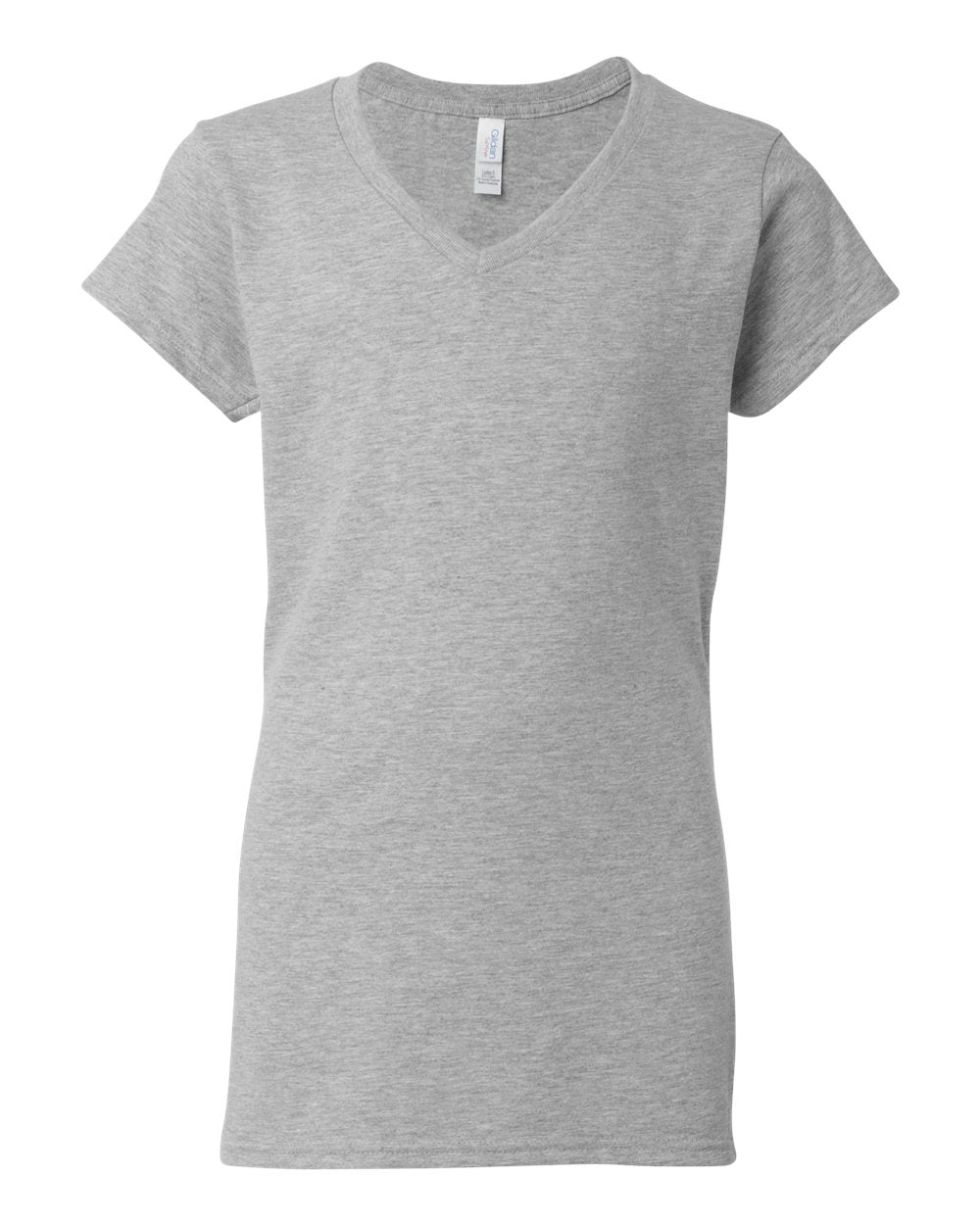 Gildan 64V00L Women's Softstyle® V-Neck T-Shirt in Sport Grey