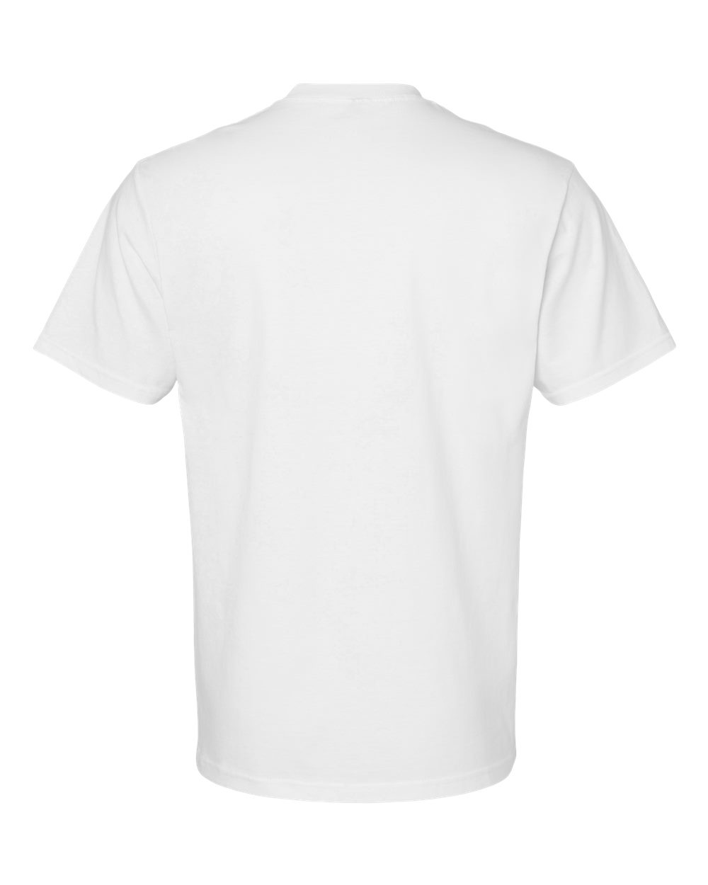 Gildan 65000 Unisex Softstyle® Midweight T-Shirt in White, back