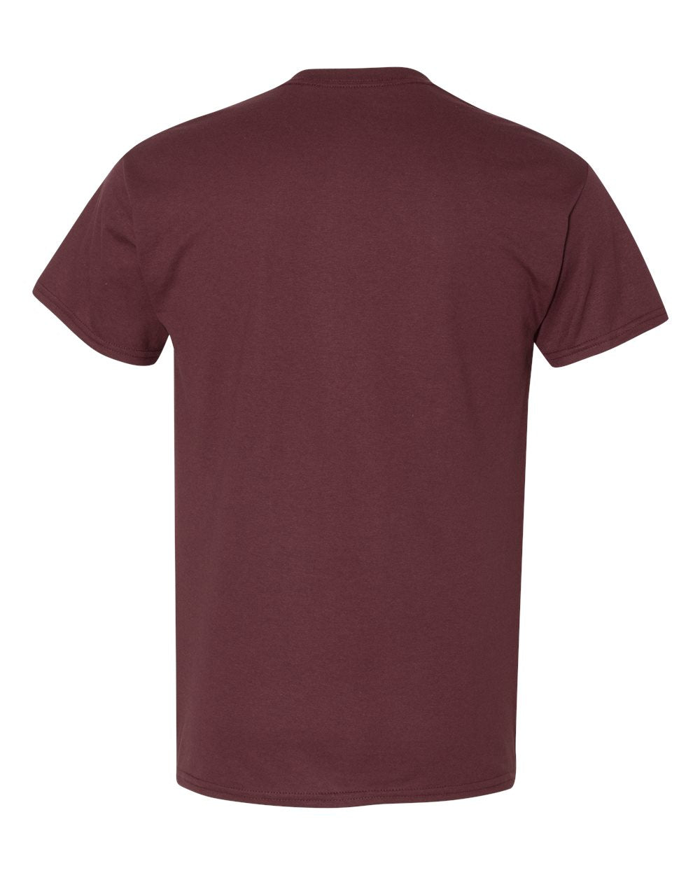 Gildan 8000 Unisex DryBlend® T-Shirt in Dark Maroon, back