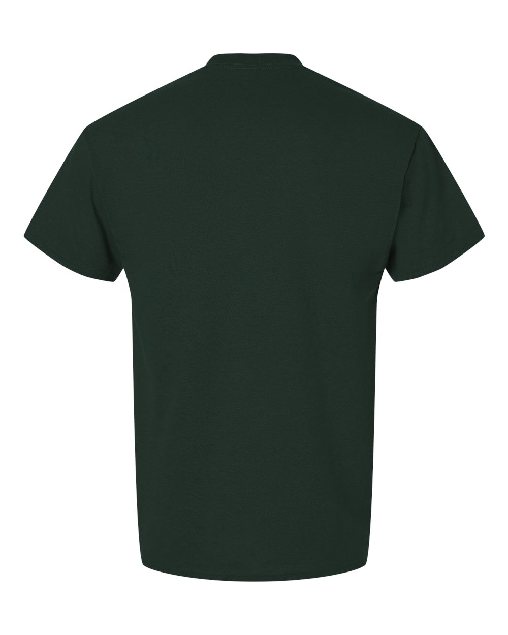 Gildan 8000 Unisex DryBlend® T-Shirt in Forest Green, back