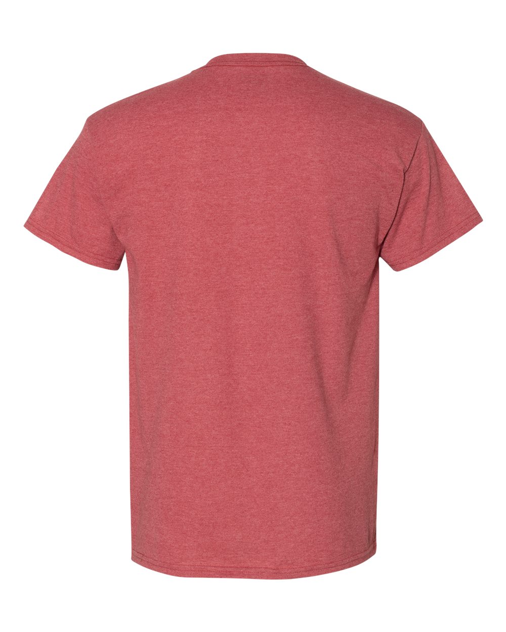 Gildan 8000 Unisex DryBlend® T-Shirt in Heather Scarlet Red, back