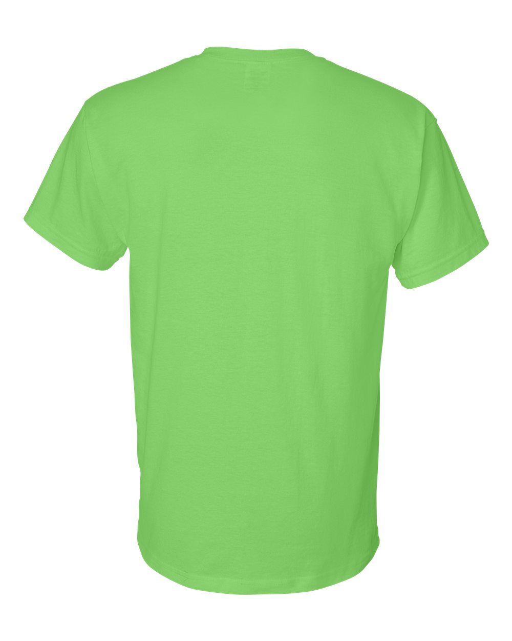 Gildan 8000 Unisex DryBlend® T-Shirt in Lime, back