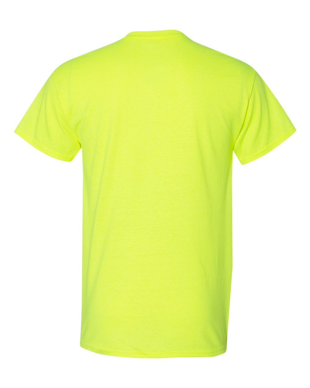 Gildan 8000 Unisex DryBlend® T-Shirt in Safety Green, back