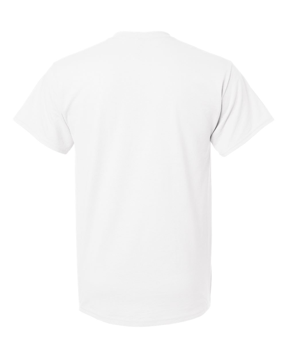 Gildan 8000 Unisex DryBlend® T-Shirt in White, back