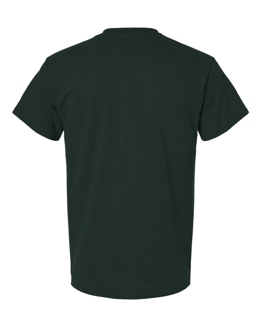 Gildan 8300 Unisex DryBlend® Pocket T-Shirt in Forest Green, back