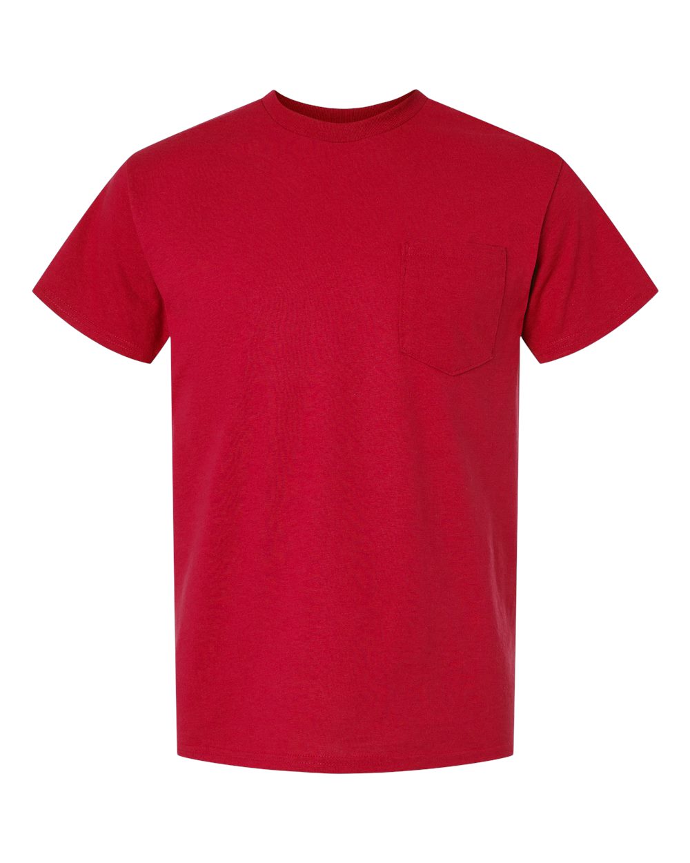 Gildan 8300 Unisex DryBlend® Pocket T-Shirt in Red