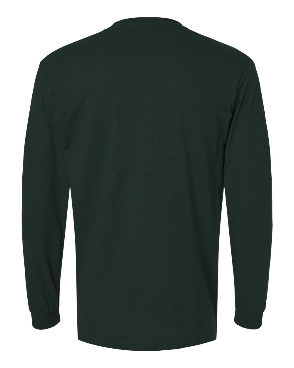 Gildan 8400 Unisex DryBlend® 50/50 Long Sleeve T-Shirt in Forest Green, back