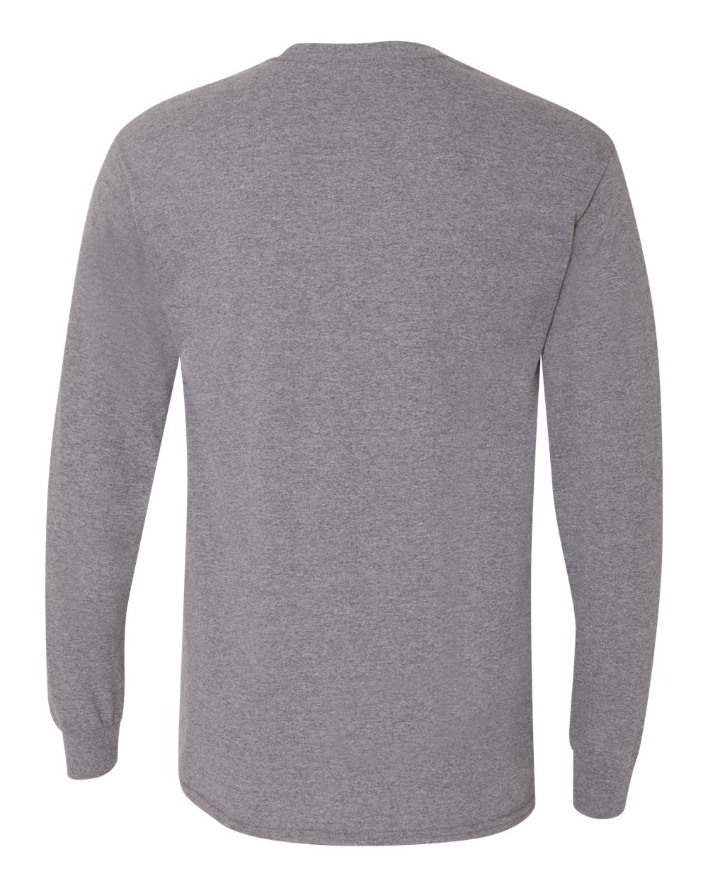 Gildan 8400 Unisex DryBlend® 50/50 Long Sleeve T-Shirt in Graphite Heather, back