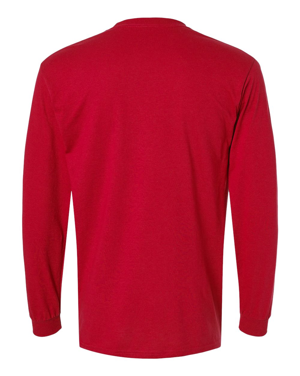 Gildan 8400 Unisex DryBlend® 50/50 Long Sleeve T-Shirt in Red, back