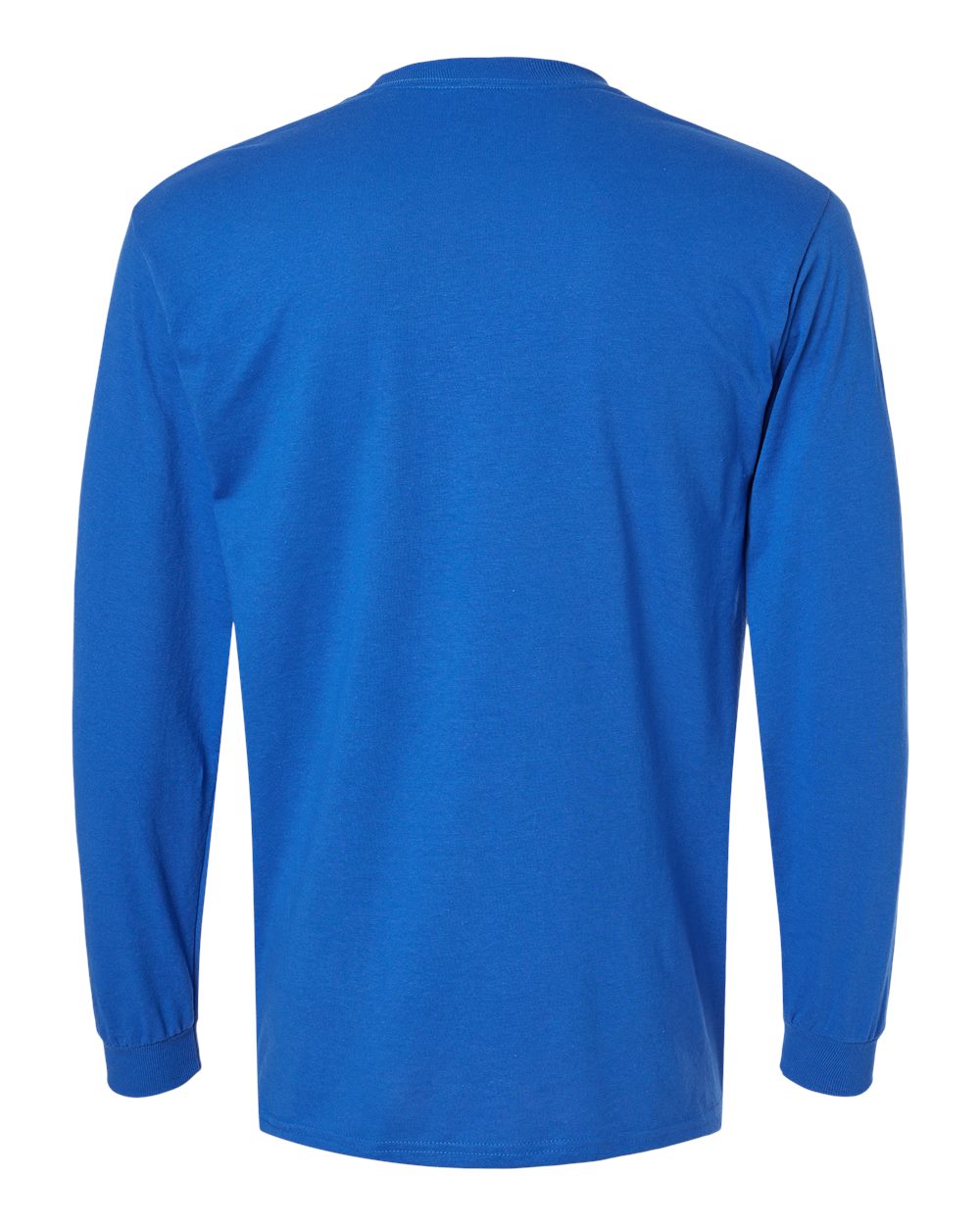 Gildan 8400 Unisex DryBlend® 50/50 Long Sleeve T-Shirt in Royal, back