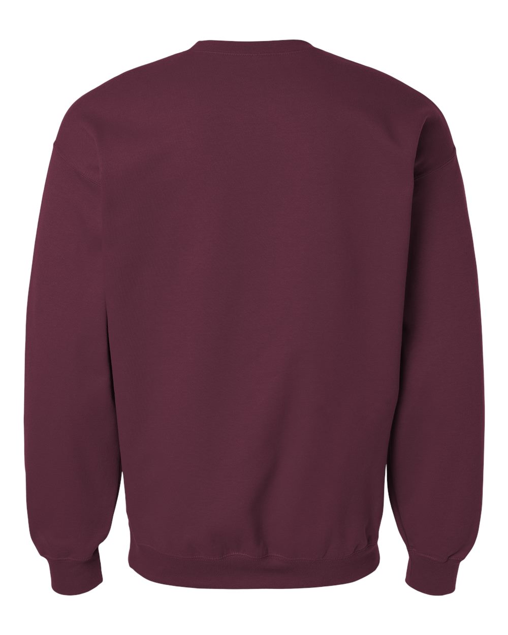Gildan SF000 Unisex Softstyle® Midweight Crewneck Sweatshirt in Maroon, back