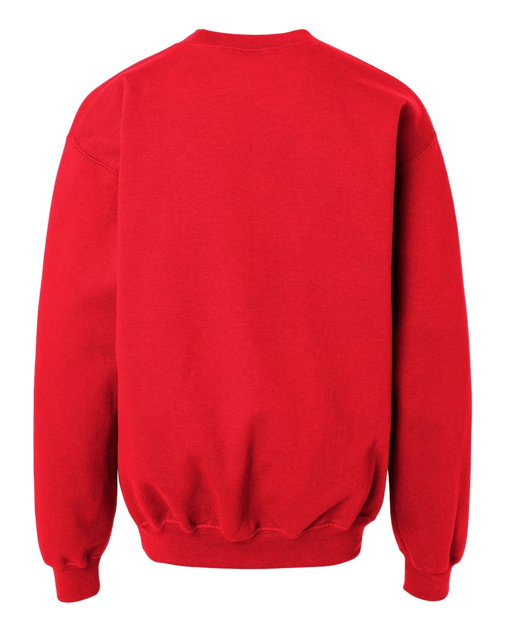 Gildan SF000B Youth Softstyle® Midweight Crewneck Sweatshirt in Red, back