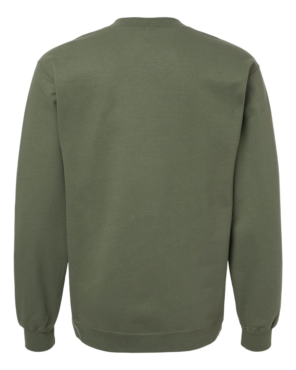 Gildan SF008 Unisex Softstyle® Midweight Quarter-Zip Sweatshirt in Military Green, back