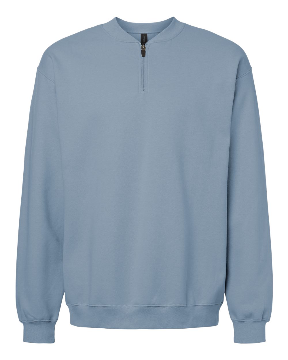Gildan SF008 Unisex Softstyle® Midweight Quarter-Zip Sweatshirt in Stone Blue