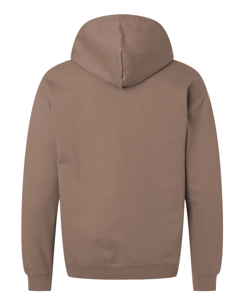 Gildan SF500 Unisex Softstyle® Midweight Hooded Sweatshirt in Brown Savana, back