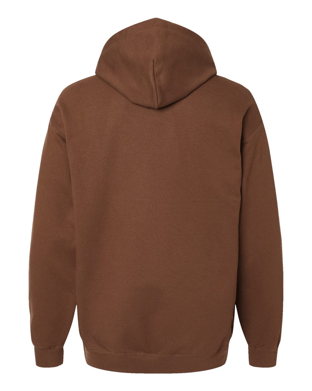 Gildan SF500 Unisex Softstyle® Midweight Hooded Sweatshirt in Cocoa, back