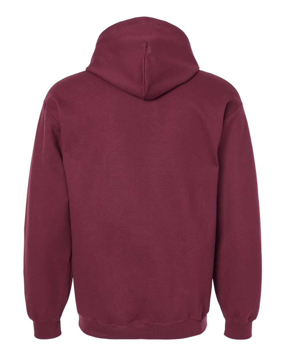 Gildan SF500 Unisex Softstyle® Midweight Hooded Sweatshirt in Maroon, back