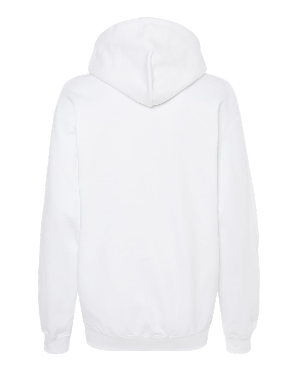 Gildan SF500 Unisex Softstyle® Midweight Hooded Sweatshirt in White, back
