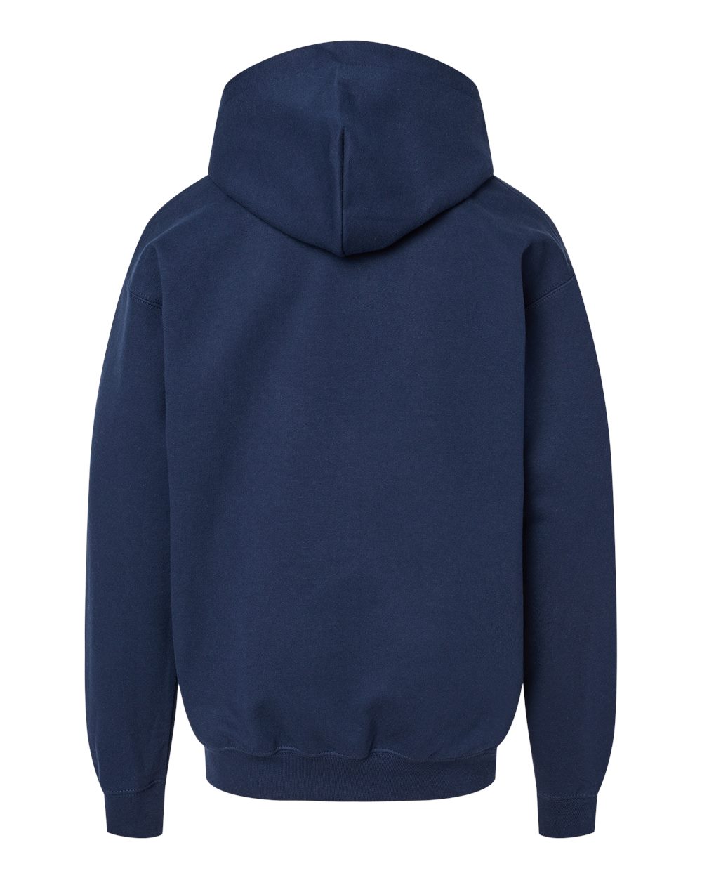Gildan SF500B Youth Softstyle® Midweight Hooded Sweatshirt in Navy, back