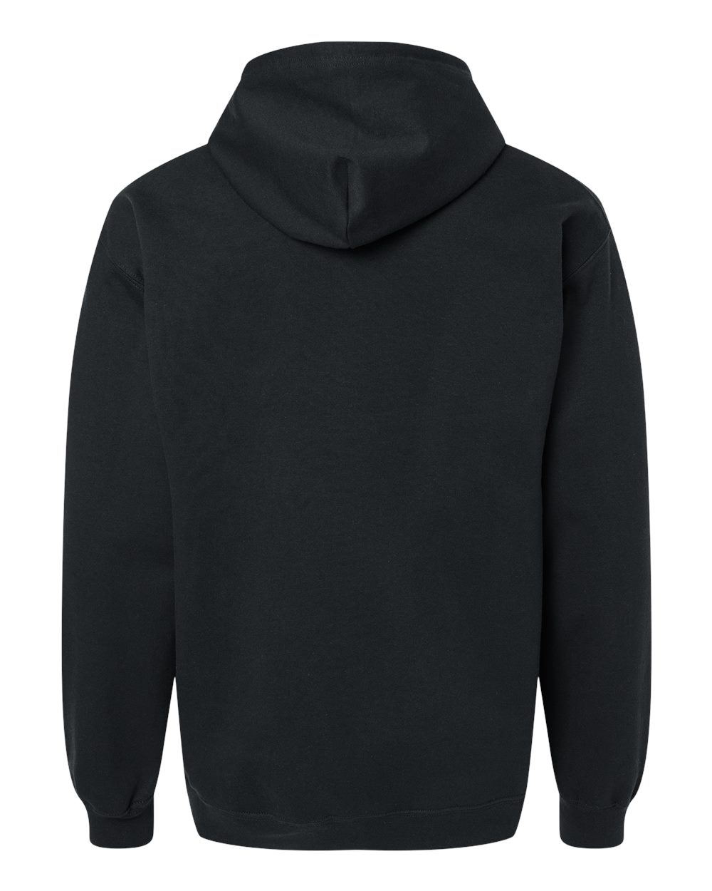 Gildan SF600 Unisex Softstyle® Midweight Full-Zip Hooded Sweatshirt in Black, back