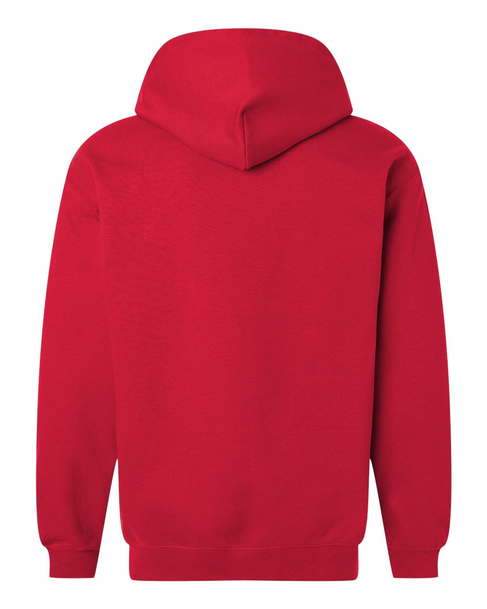 Gildan SF600 Unisex Softstyle® Midweight Full-Zip Hooded Sweatshirt in Red, back
