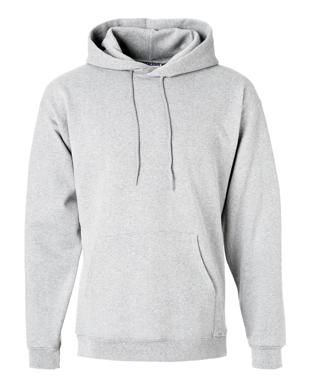 Hanes F170 Unisex Ultimate Cotton® Hooded Sweatshirt in Ash