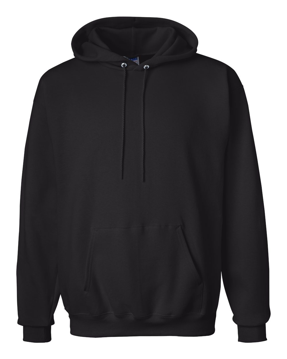 Hanes F170 Unisex Ultimate Cotton® Hooded Sweatshirt in Black