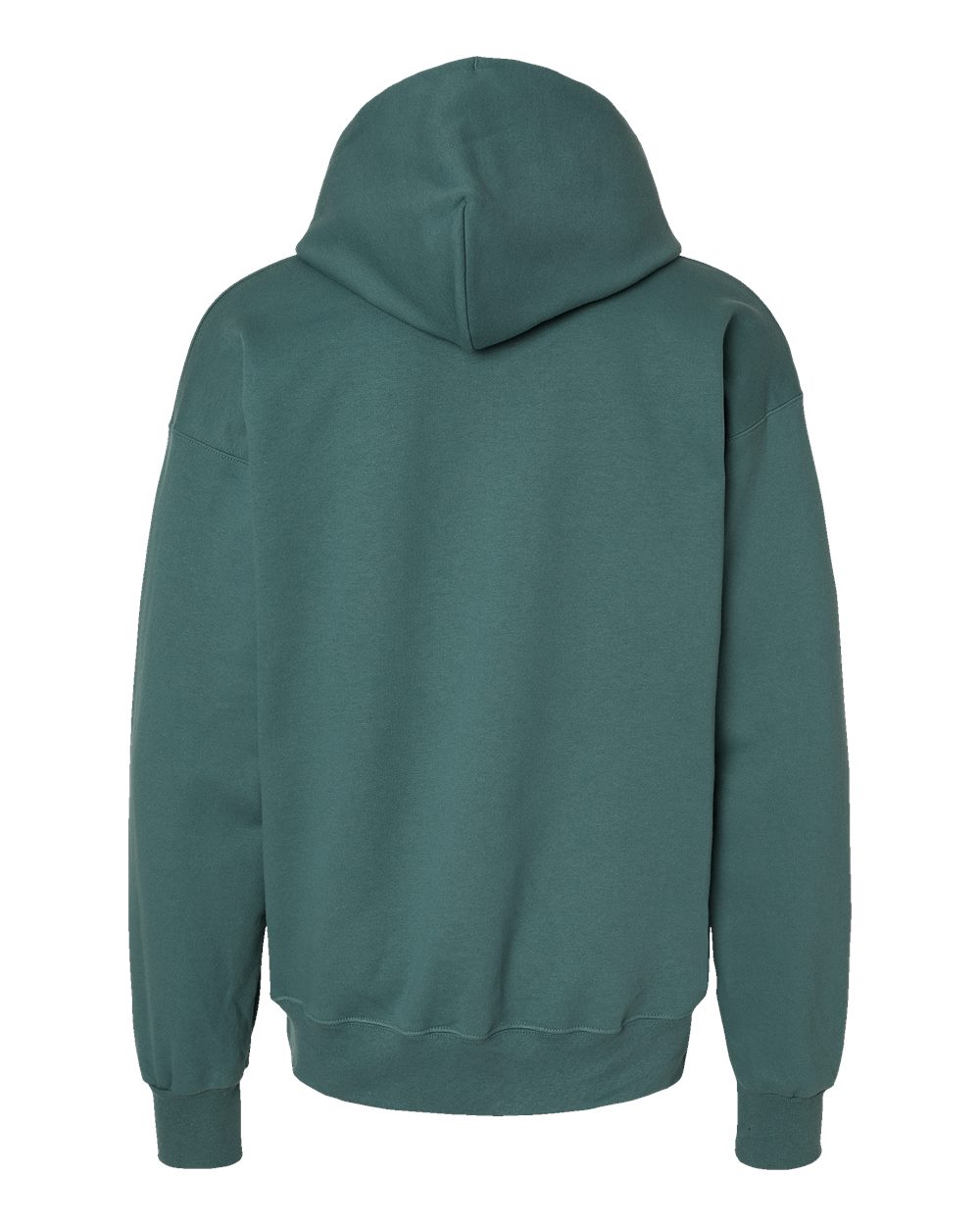 Hanes F170 Unisex Ultimate Cotton® Hooded Sweatshirt in Cactus, back