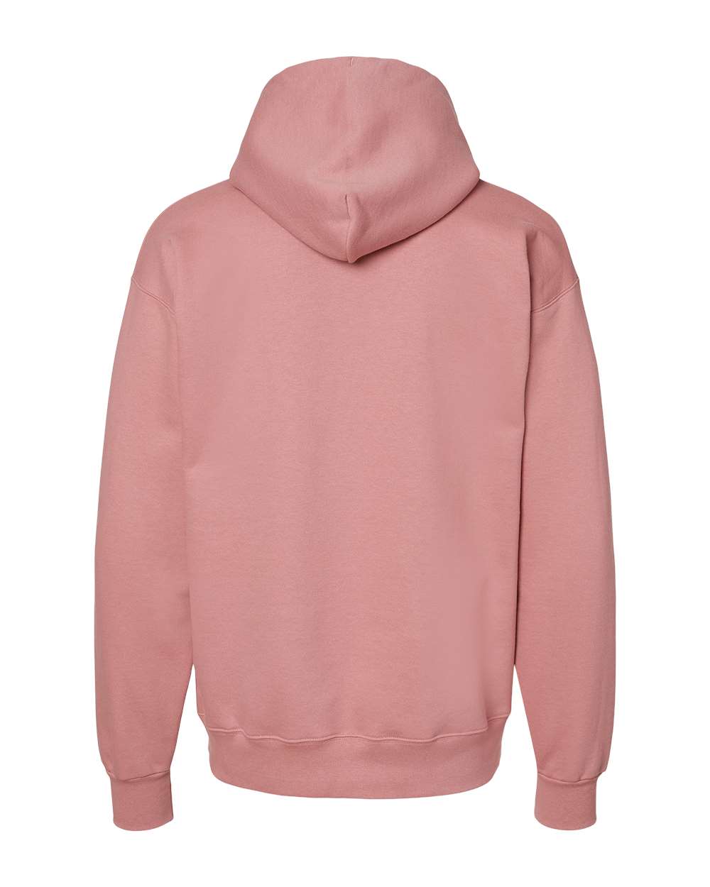 Hanes F170 Unisex Ultimate Cotton® Hooded Sweatshirt in Mauve, back
