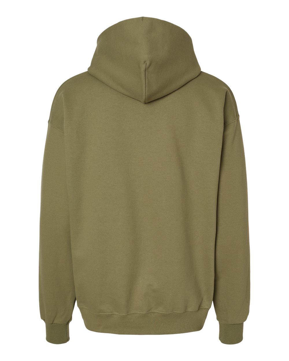 Hanes F170 Unisex Ultimate Cotton® Hooded Sweatshirt in Oregano, back