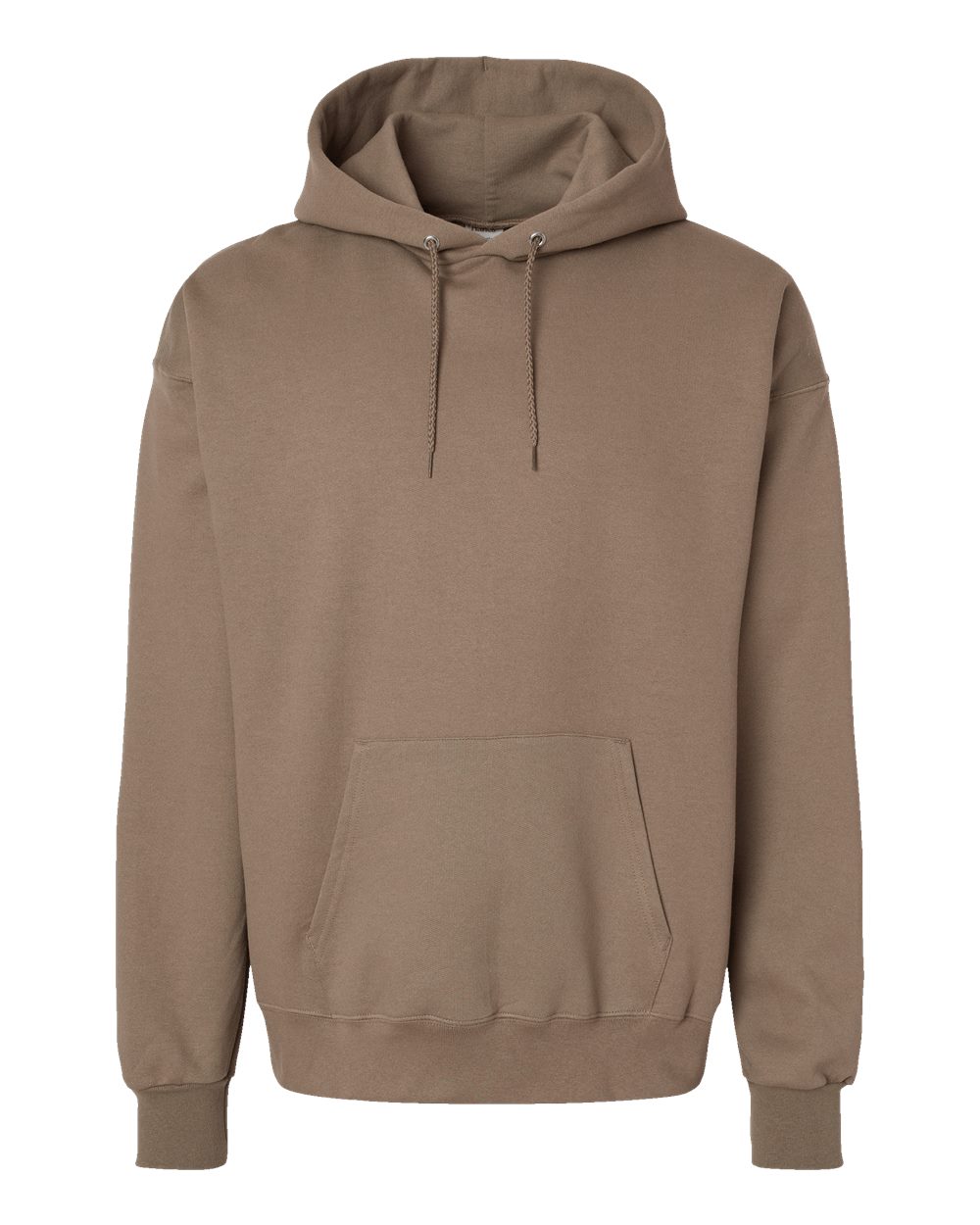 Hanes F170 Unisex Ultimate Cotton® Hooded Sweatshirt in Pebble