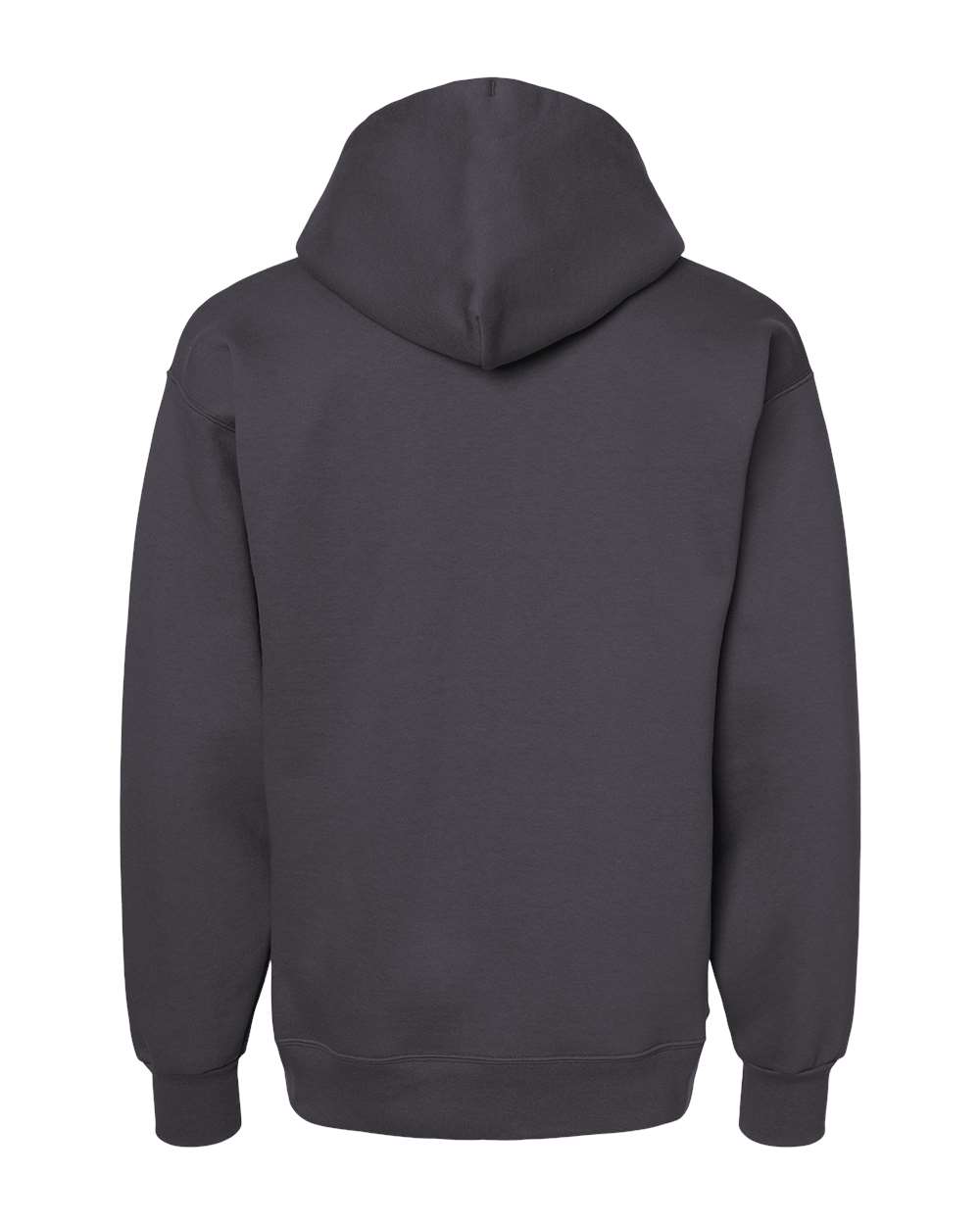 Hanes F170 Unisex Ultimate Cotton® Hooded Sweatshirt in Smoke Grey, back