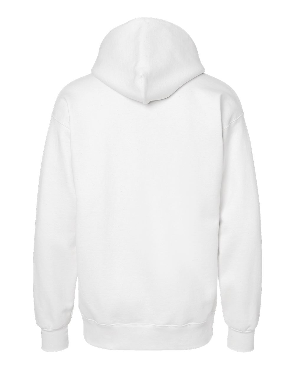 Hanes F170 Unisex Ultimate Cotton® Hooded Sweatshirt in White, back