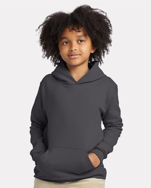 Hanes P473 Youth EcoSmart® Hooded Sweatshirt