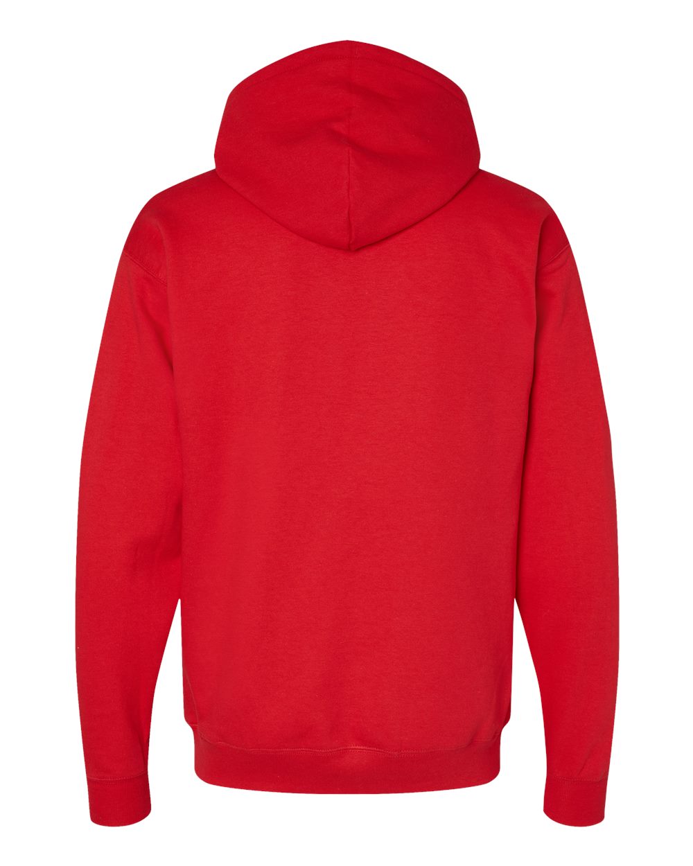 Hanes RS170 Unisex Perfect Sweats Hooded Sweatshirt in Athletic Red, back