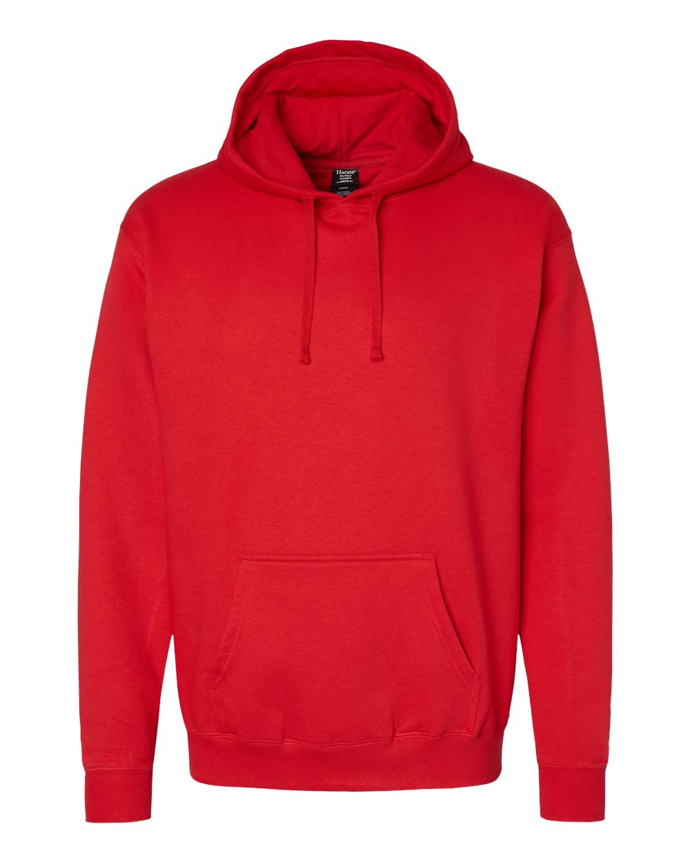 Hanes RS170 Unisex Perfect Sweats Hooded Sweatshirt in Athletic Red