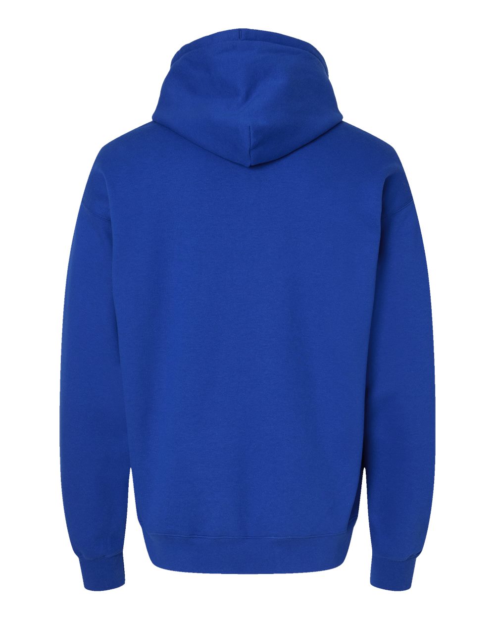 Hanes RS170 Unisex Perfect Sweats Hooded Sweatshirt in Deep Royal, back