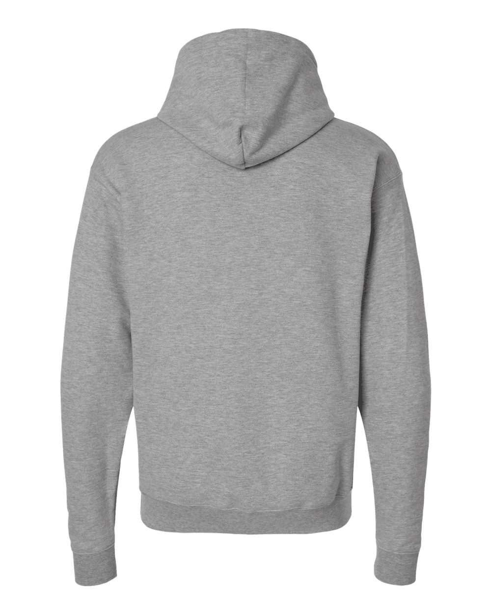 Hanes RS170 Unisex Perfect Sweats Hooded Sweatshirt in Light Steel, back