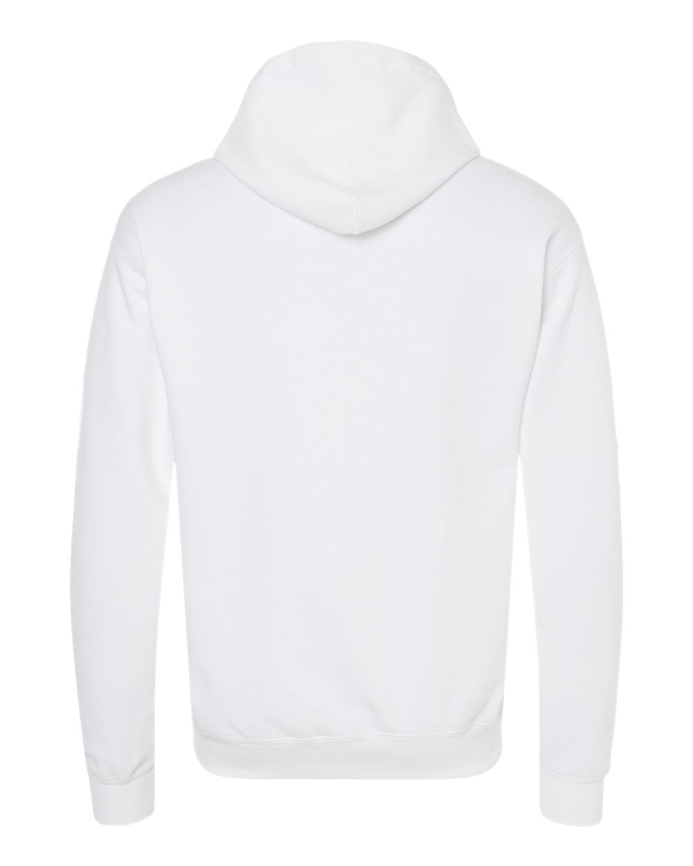 Hanes RS170 Unisex Perfect Sweats Hooded Sweatshirt in White, back
