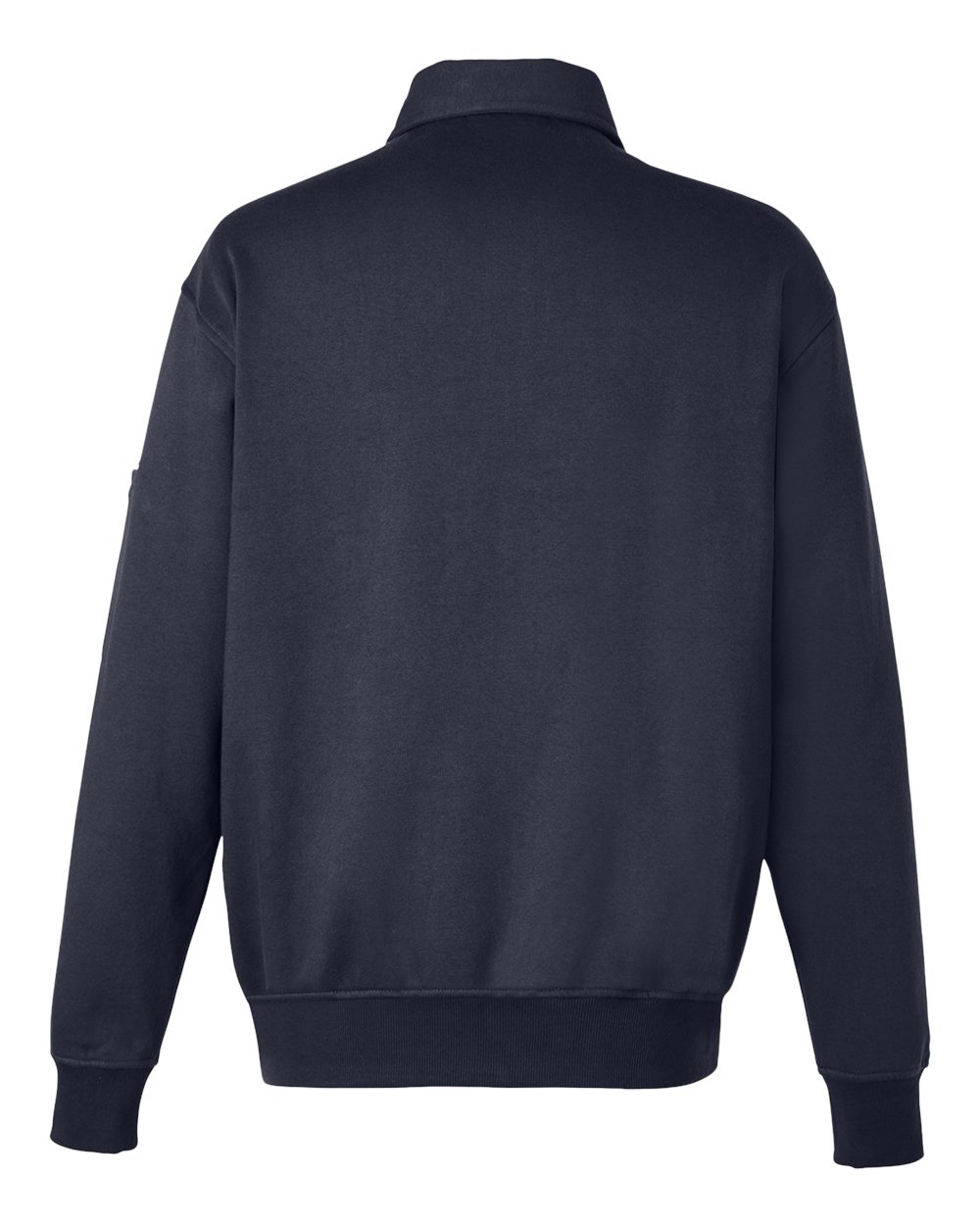 Harriton M712 Unisex ClimaBloc™ Heavyweight Tactical Quarter-Zip Pullover in Dark Navy, back