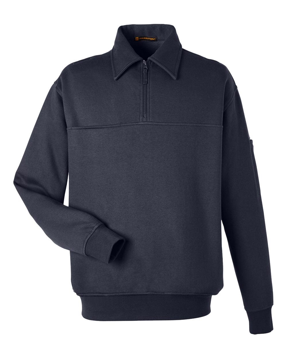 Harriton M712 Unisex ClimaBloc™ Heavyweight Tactical Quarter-Zip Pullover in Dark Navy