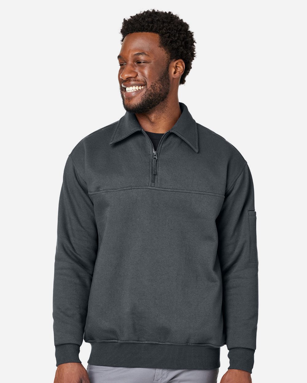 Harriton M712 Unisex ClimaBloc™ Heavyweight Tactical Quarter-Zip Pullover