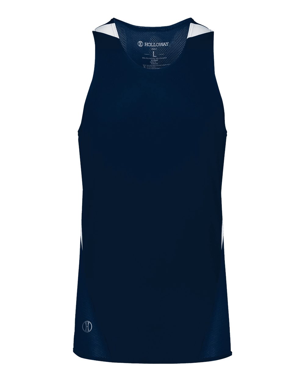 Holloway 221035 Unisex PR Max Track Jersey in Navy/ White