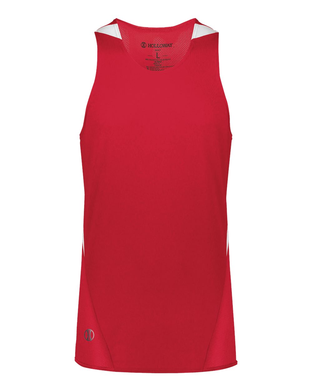 Holloway 221035 Unisex PR Max Track Jersey in Scarlet/ White