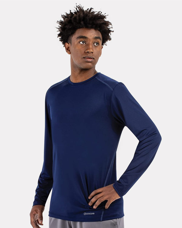 Holloway 222138 Unisex Essential Long Sleeve T-Shirt Powered By Coolcore