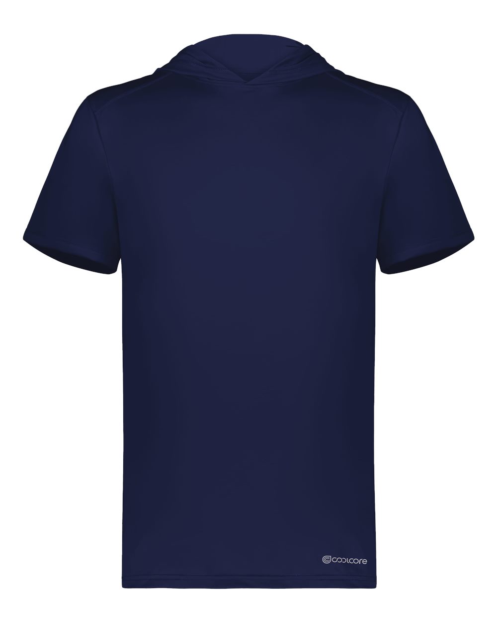 Holloway 222142 Men's Hooded T-Shirt Powered by Coolcore in Navy