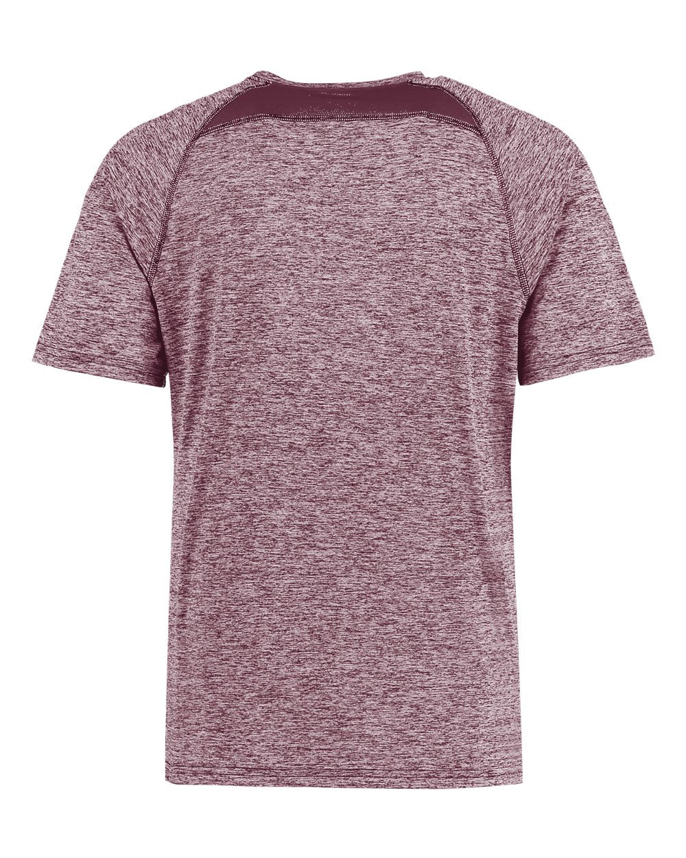 Holloway 222571 Men's Electrify CoolCore® T-Shirt in Maroon Heather, back